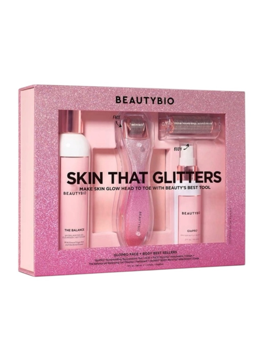 NIB BeautyBio Skin That Glitters Set